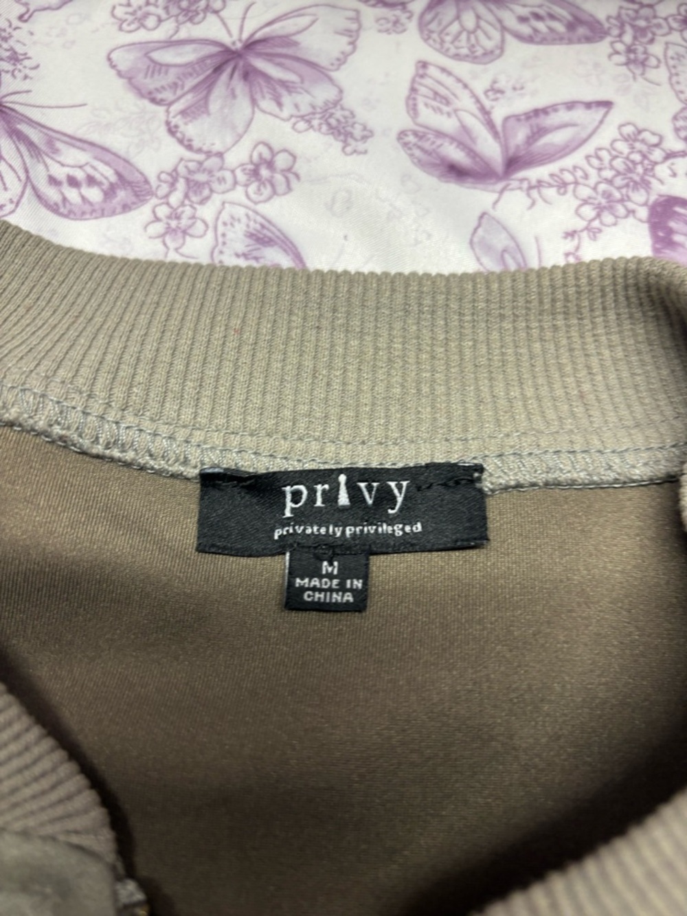 🌈privy Suede Embroidered Bomber Jacket - Picture 4 of 4
